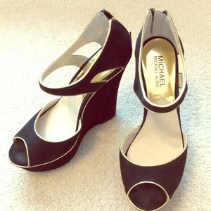 Michael Kors Riley Wedge Platform Sandals